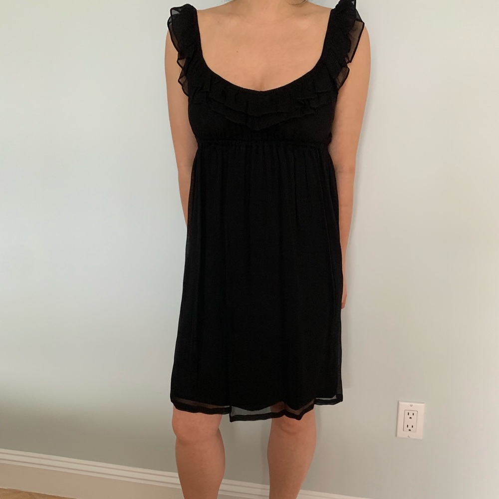 NEVER WORN! Ali Ro Chiffon Ruffle Dress, Size 4